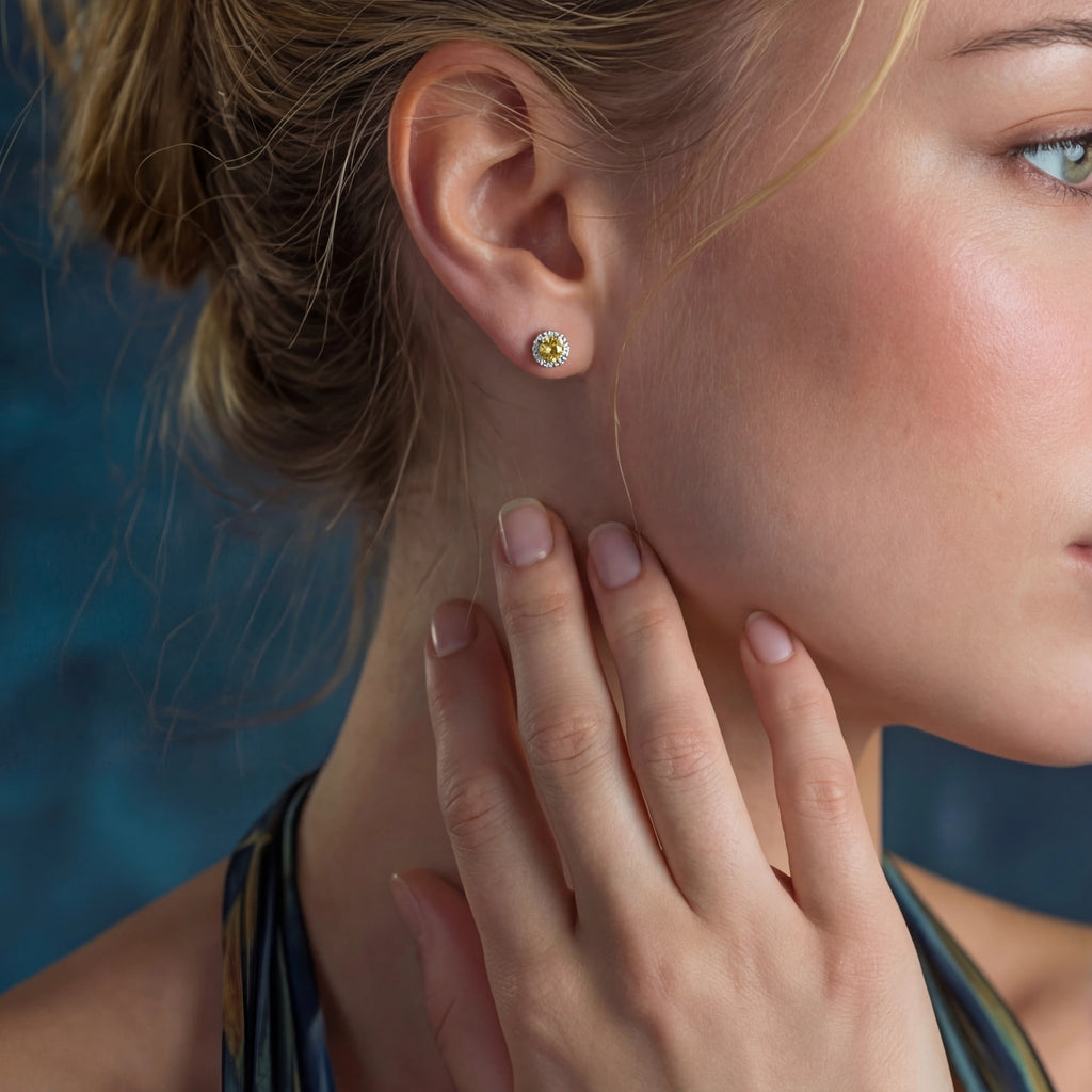 Sunburst Halo Studs