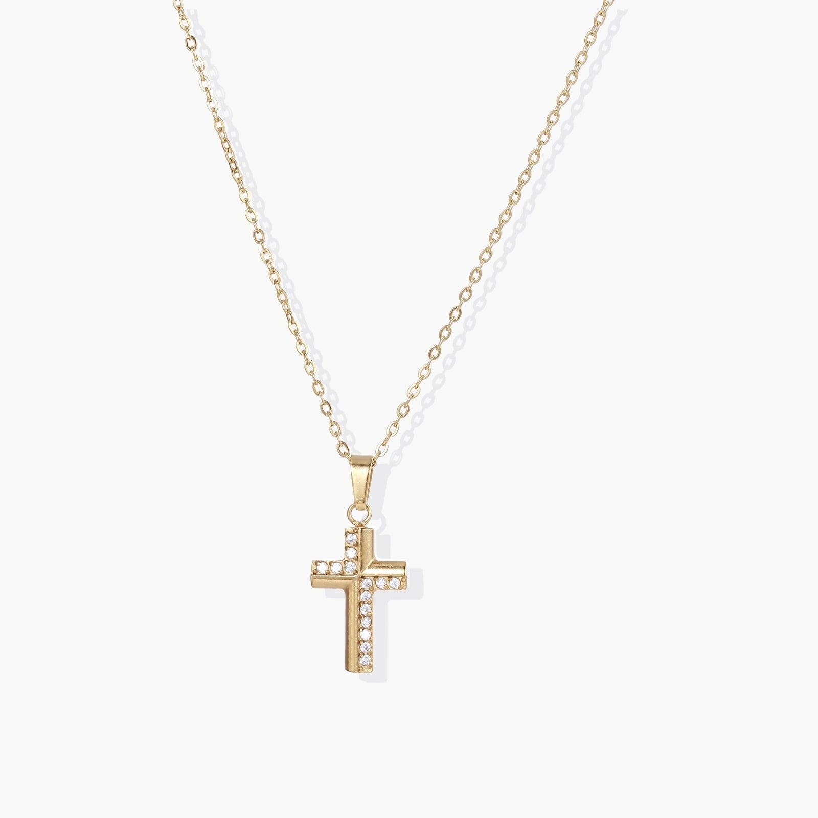 Divine Radiance Cross Necklace