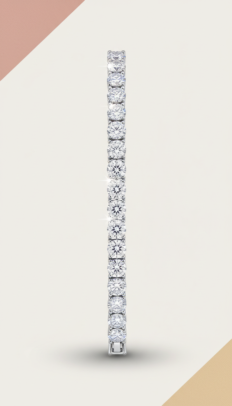 Moissanite Halo Pendant Necklace