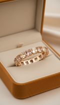 Golden Moissanite Petite Studs