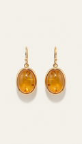 Amber Drop Sterling Necklace