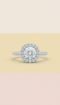 Moissanite Solitaire Gold Ring